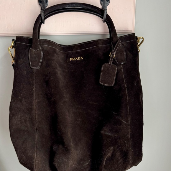 Prada Suede Handbag / Tote - Picture 5 of 11